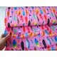 Jerse Bumbac imprimat digital - Boho Feathers Pink