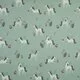 Jerse Bumbac imprimat - Flying Unicorns Dusty Mint