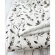Jerse Bumbac imprimat - Leaves Taupe - cupon 80 cm