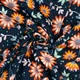 Jerse Bumbac organic - Glitter Flowers Navy - cupon 75cm