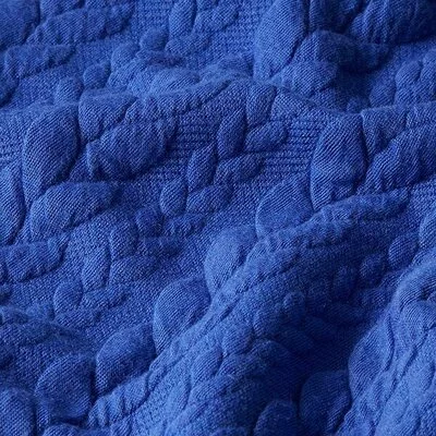Jerse Jacquard Cable Knit - Royal Blue