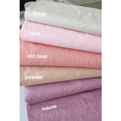 Material 100% In Washed - Rose
