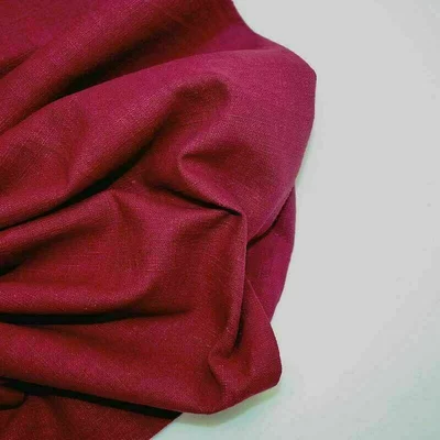 Material 100% In Washed - Cerise - cupon 50cm