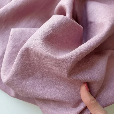 Material 100% In Washed - Mauve - cupon 85cm