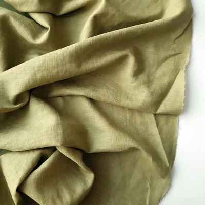 Material 100% In Washed - Moss Green - cupon 70 cm