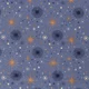 Material bumbac Craciun - Constellations Indigo