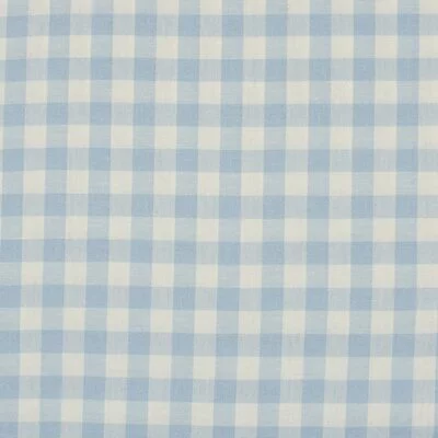 Material bumbac - Gingham Light Blue 10mm