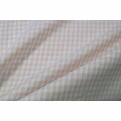 Material bumbac - Small Gingham Salmon 5mm
