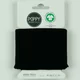 Material pentru mansete din bumbac organic 135 x 7cm - Black