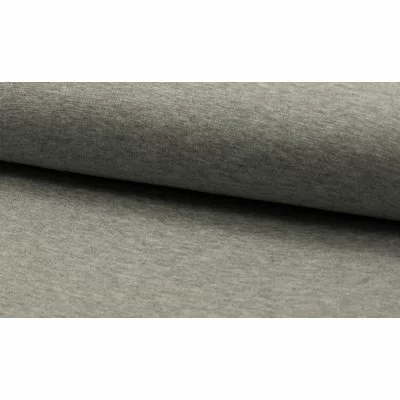 Material tubular Rib pentru mansete - Grey Melange