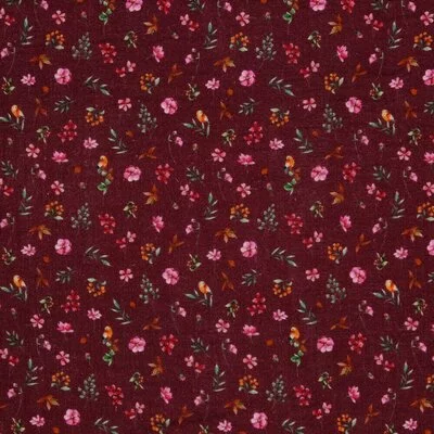 Muselina Organica imprimata digital - Floral Berry