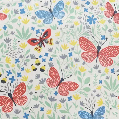 Poplin - Butterfly Garden
