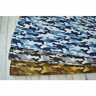 Poplin imprimat - Army Camouflage Beige