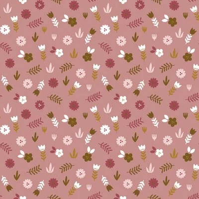 Poplin imprimat - Floral Blush