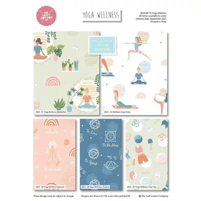 Set Fat Quarter 5 bucati - Yoga Welness