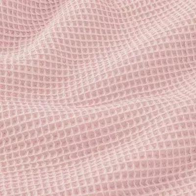 Tesatura din Bumbac Waffle - Blush