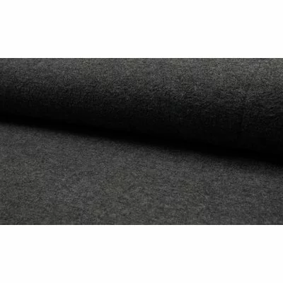 Tesatura din lana fiarta si vascoza - Dark Grey