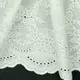 Voal de bumbac cu bordura brodata - Floral Small - cupon 90cm