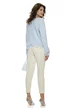 Blugi dama mom fit premium galben deschis talie medie elastic