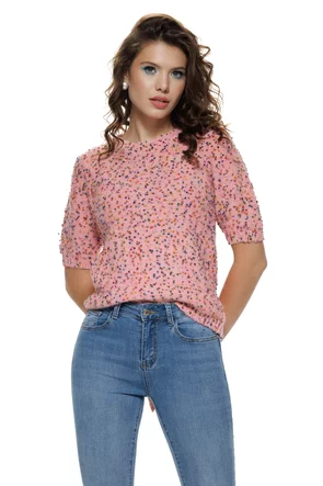 Blugi dama premium evazati albastru deschis elastic talie medie