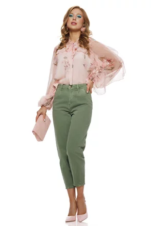 Blugi dama premium olive ballon fashion trend