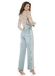 Bluza dama eleganta alba din dantela chantily premium elastica