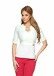 Camasa Fofy ecru cu element metalic decorativ