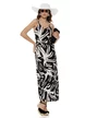 Fusta dama midi  petrecuta din vascoza premium safari print 2026 negru