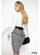Fusta de dama Fofy conica cu peplum