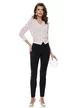 Pantaloni eleganti Fofy negri cu talie inalta usor elastici si betelie lata