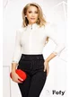 Pantaloni Fofy negri cu talie inalta cu betelie lata si dantela si nasturi din cristal