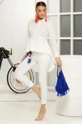 Saculet dama casual albastru din piele naturala intoarsa picture - 1