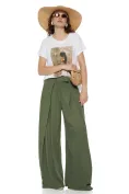 Tricou dama din bumbac premium pelicula aurie imprimeu safari girl summer 2026 picture - 4