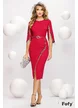 Rochie de ocazie de lux ciclame cu franjuri metalici spectaculosi