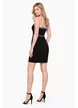Rochie de ocazie eleganta neagra cu croi asimetric si aplicatii stralucitoare picture - 2