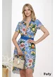 Rochie de vara Fofy stil camasa imprimeu Amalfi