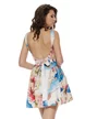 Rochie de vara mini imprimeu Santorini cupe buretate