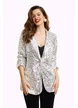 Sacou dama elegant de ocazie premium din paiete argintii picture - 1