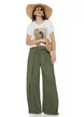 Tricou dama din bumbac premium pelicula aurie imprimeu safari girl summer 2026