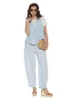 Vesta dama din in baby blue premium oversize