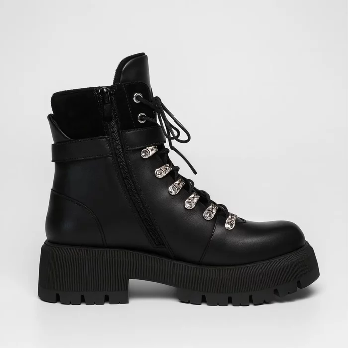 Bocanci Negrii din Piele Naturala Vladis cu catarama picture - 3