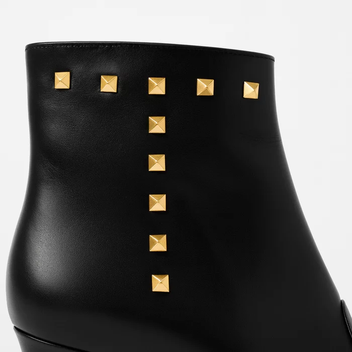 Botine Piele Naturala box negru Ivy picture - 2