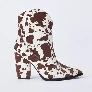 Ciocate din Piele Naturala imprimeu Bej-Maro Savanna Step