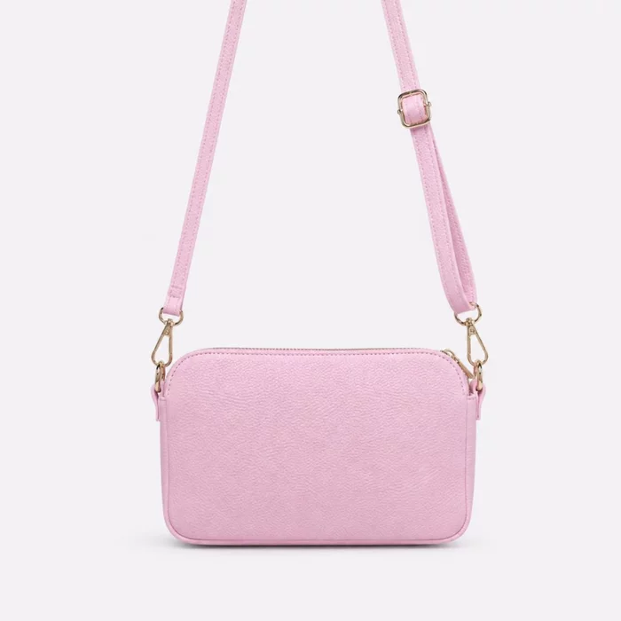 Geanta dama crossbody din Piele Naturala Roz Elara picture - 4