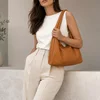 Geanta dama din Piele Naturala Camel Avva picture - 2