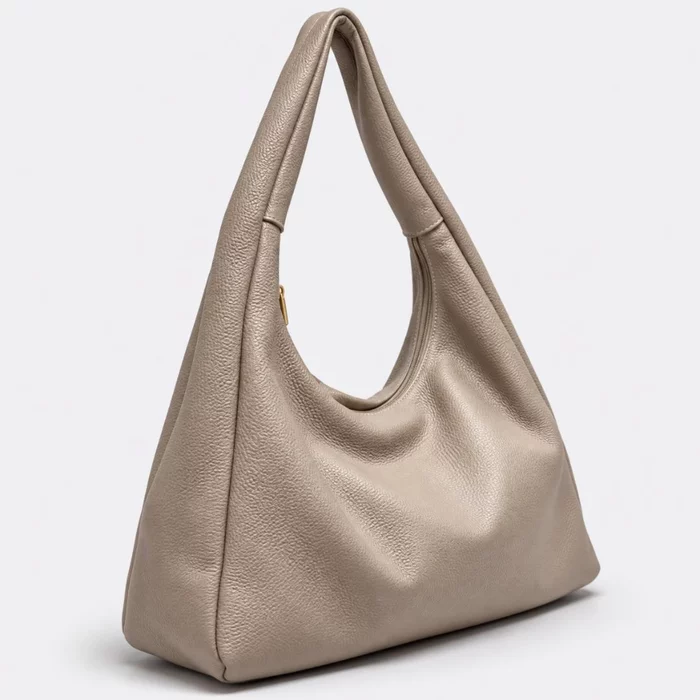 Geanta dama din Piele Naturala Taupe Avva picture - 3