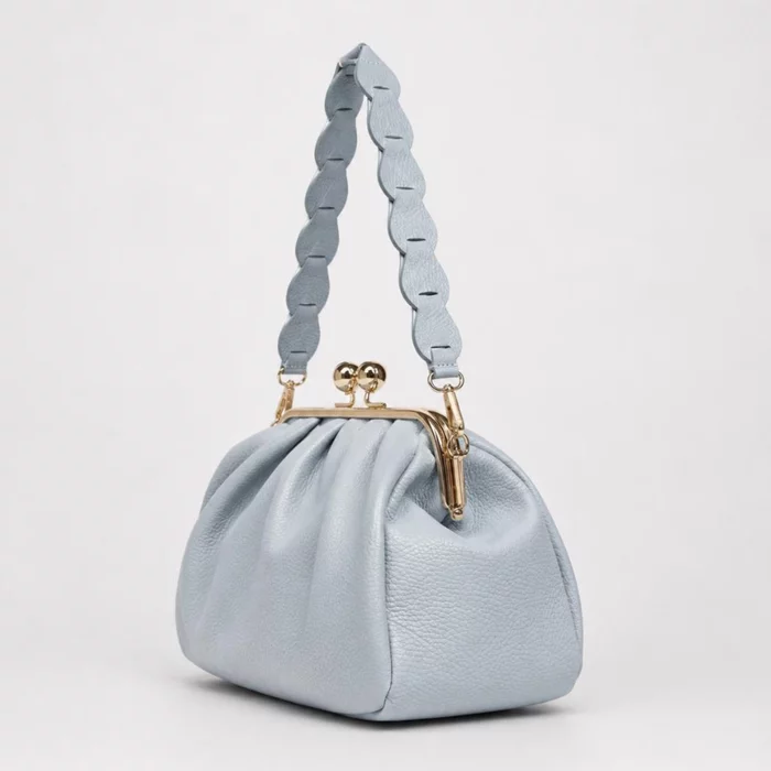 Geanta dama eleganta din Piele Naturala Blue Monaco picture - 2