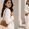Geanta dama mini din Piele Naturala Maro camel Carina picture - 2