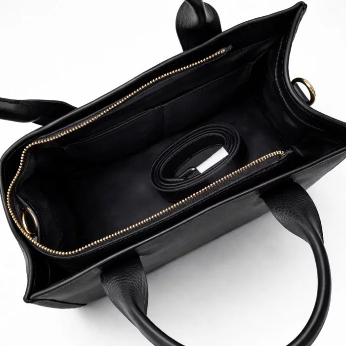 Geanta dama Piele Naturala bizon Negru Icon picture - 4