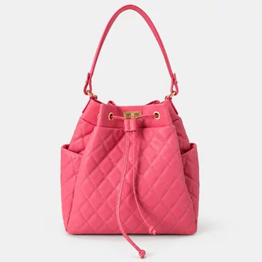 Geanta dama tip sac din Piele Naturala Roz flamingo Adoris
